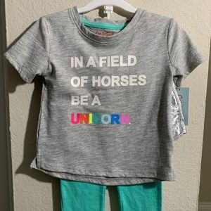 T-Shirt, Skirt & Leggings Combo